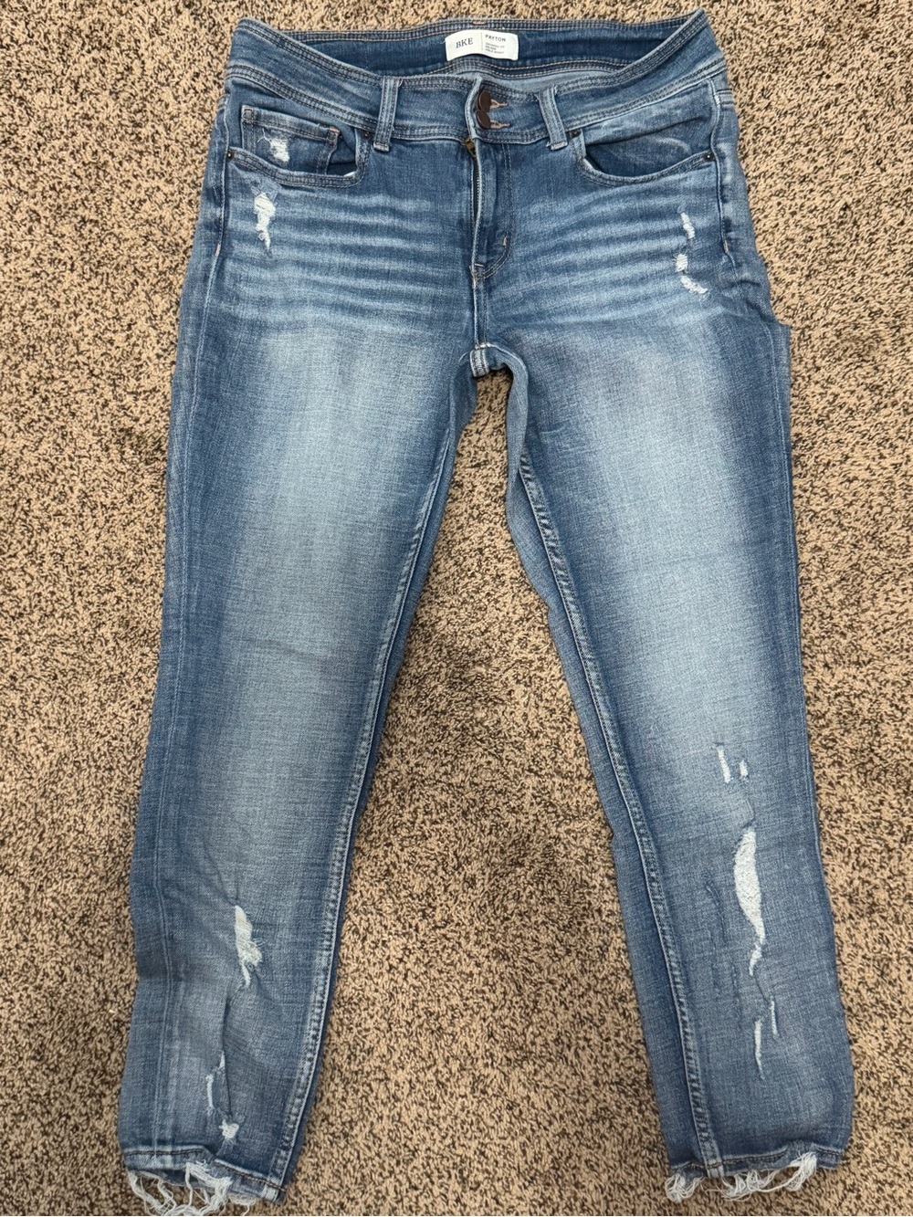 BKE Payton Universal Fit Mid-Rise Ankle Skinny Jeans